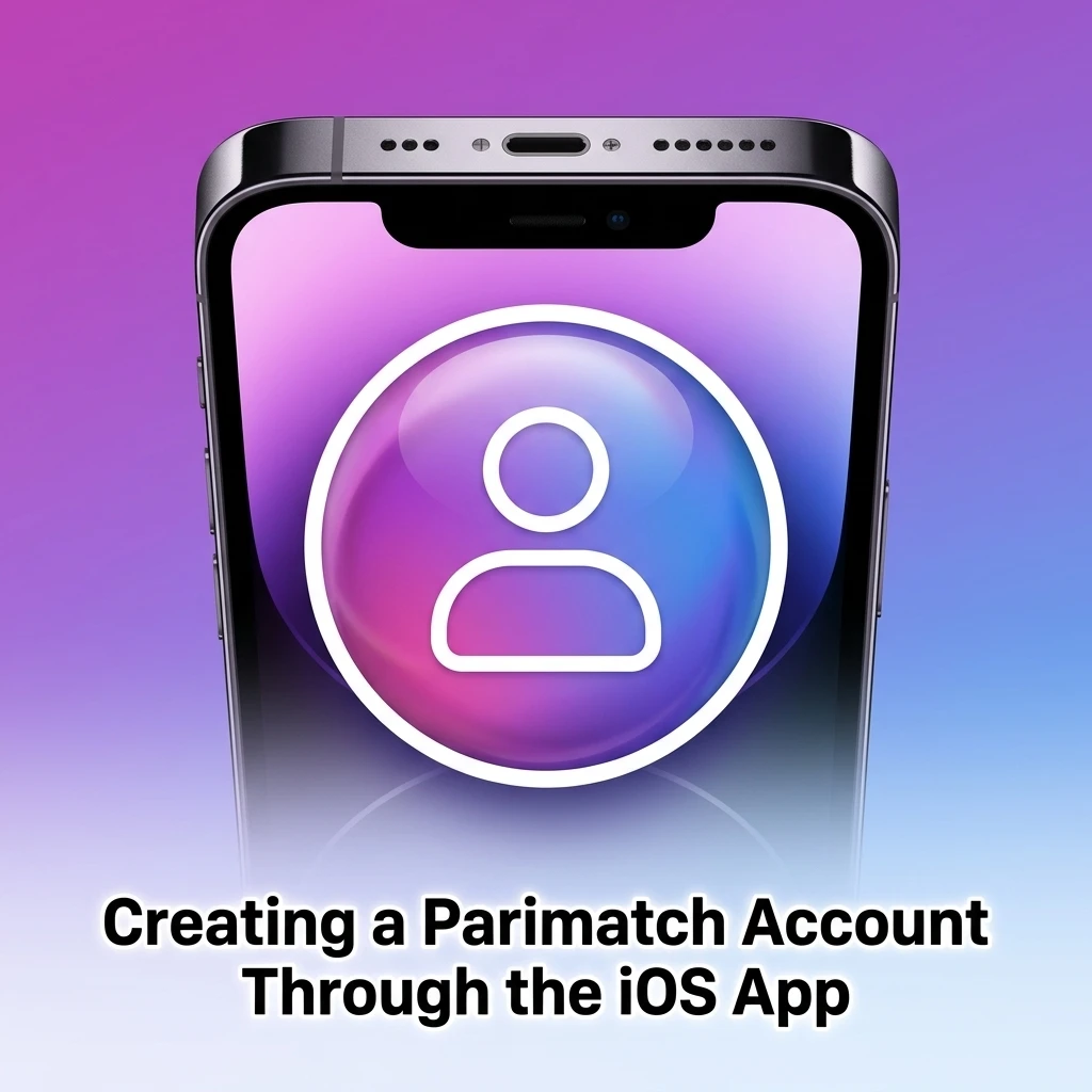 Parimatch iOS app registration steps showing account creation process with mobile number, country selection and verification