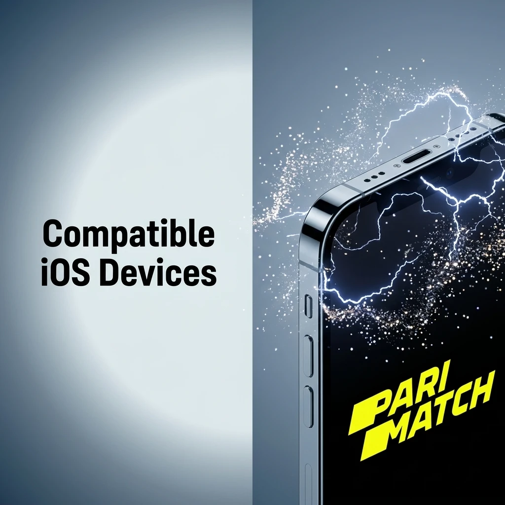 Parimatch iOS app compatible Apple devices list including iPhone X to 15 series and iPad Air and Pro models